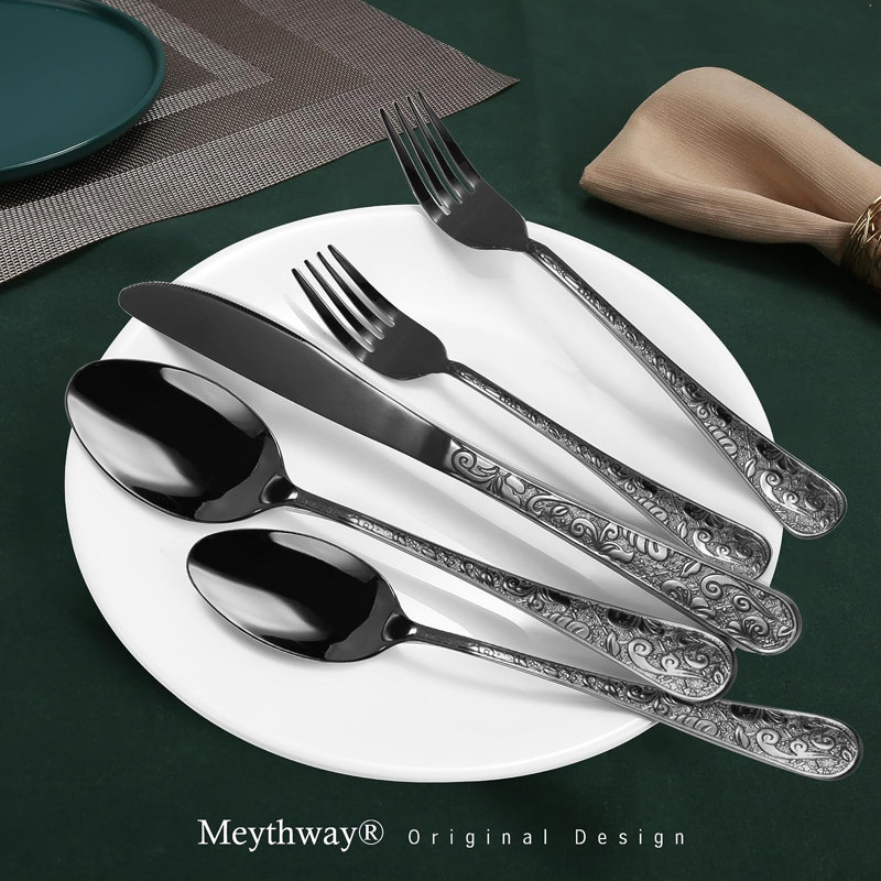 Mercer41 Garnie Flatware Set Service for 8 Wayfair